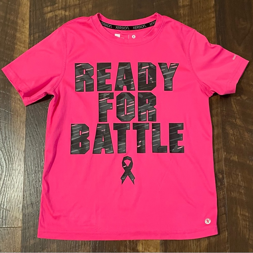 Breast Cancer Awareness T-shirt Girls Size S(8)